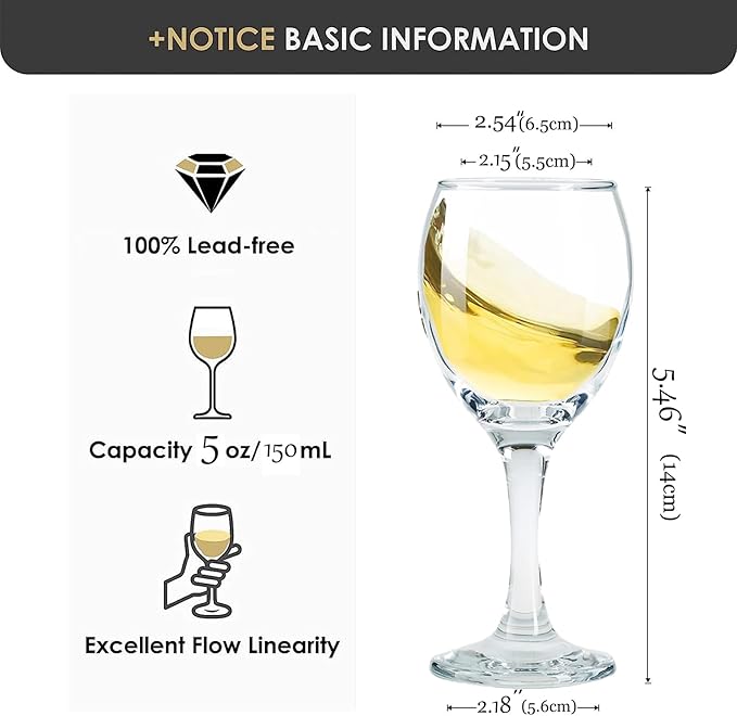 Limoncello Glasses Shot Glasses with Stem, Cordial Glasses Port Wine Glasses 3 oz(set of 6) (6, 4.5oz)