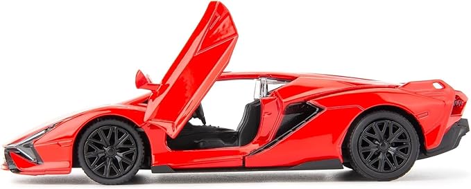 BDTCTK Lamborghini Sián FKP37 Diecast Car Models,1/36 Zinc Alloy Toy Pull Back Vehicles Toy Cars for Toddlers Kids Boys Girls Gift (Red)