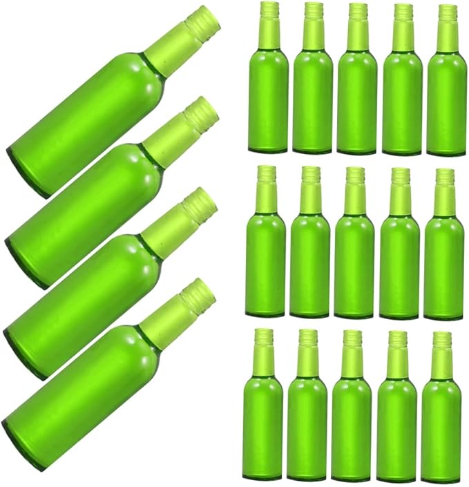 FELTECHELECTR 24pcs Miniature Beer Bottles and Wine Bottles for Dollhouse Decoration Realistic Dollhouse Accessories for Boys and Girls Play Scenes for Home Living Room