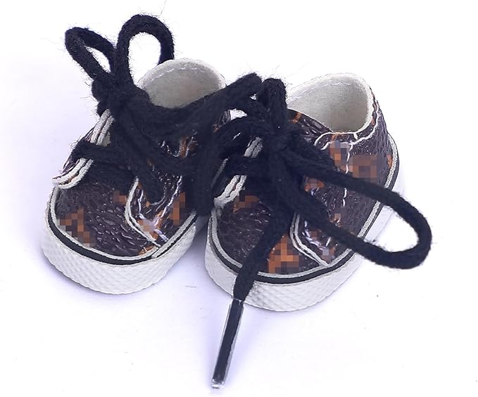 Compatible with Labubu Doll Shoes for 17cm Doll,Shoes Used for Labubu Accessories(LA-Dark Brown)