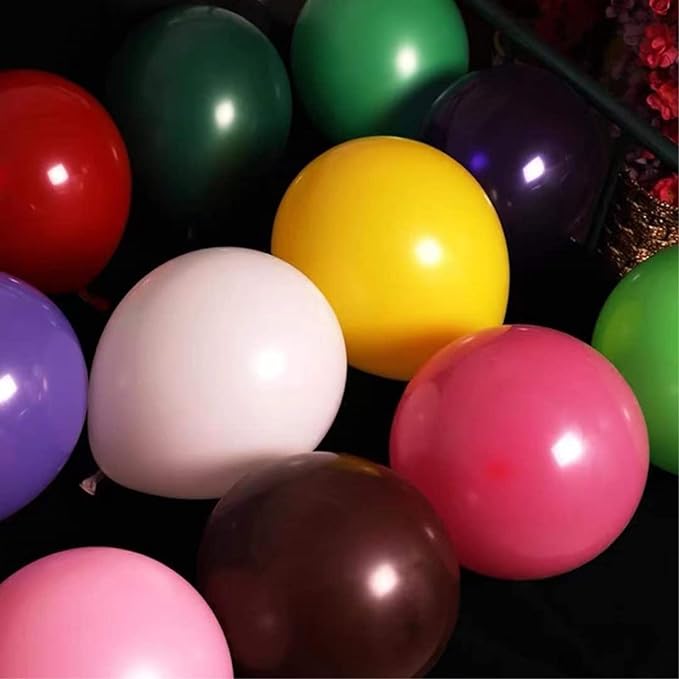 5 inch Hot Pink Party Balloons, 100 pcs Mini Dark Pink Latex Balloons for Birthday Wedding Baby Shower Decorations (Hot Pink)