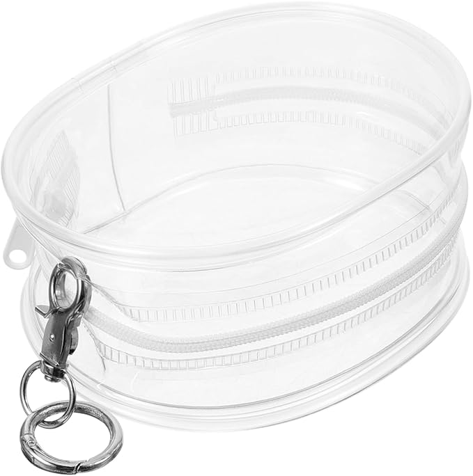 Alasum PVC Doll Carrier Bag - Portable Transparent Doll Bag 7.28X4.13X2.17 Inch Lightweight Hanging Toy Storage Organizer for Outdoor Use and Display