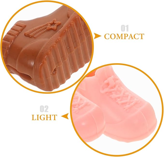 ifundom 17cm Miniature Doll Shoes for BJD/OB11/YMY Dolls Tiny High-Top Sneakers and Boots for 1/12 Scale Dollhouse Decor