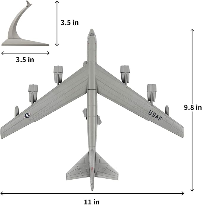 1/200 Scale B-52 Attack Plane Metal Fighter Military Model Fairchild Republic Diecast Plane Model for Commemorate Collection or Gifts