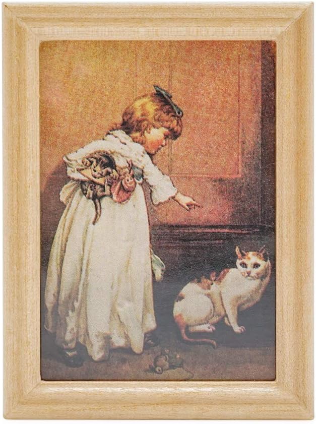 Odoria 1/12 Miniature Framed Wall Art Picture Painting Dollhouse Accessories
