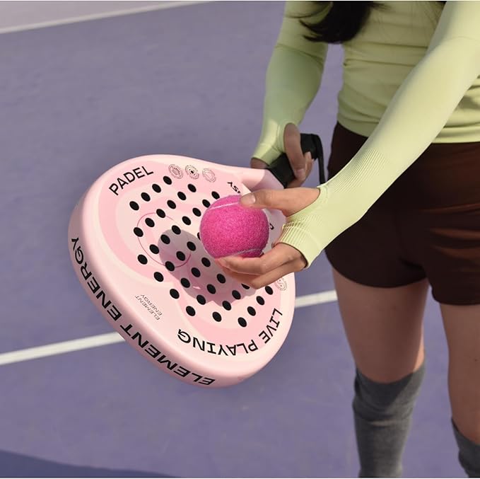 QF ENTHUSY Pink Tennis Balls, 3 Pack Colored Tennis, Suitable for Beginner, Training, Matches & Practice Sessions