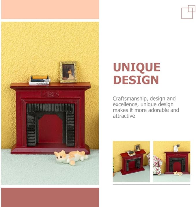 ABOOFAN Mini House Furniture 1/6 Scale Dollhouse Decoration Cabinet Lightweight Realistic Micro Landscape Adornment for Doll House Accessories