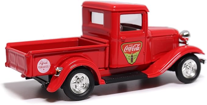 Motor city classics Coca-Cola Diecast Collectible | 1934 Ford Pick-Up 'Refresh Your Guests' | 1:43 Diecast Scale Model 443031 | Officially Licensed Coca-Cola Diecast