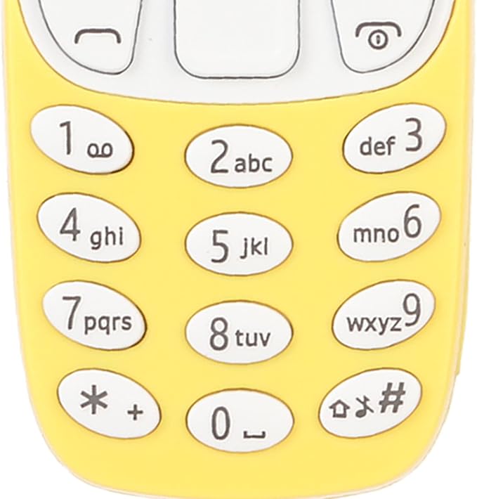 Heayzoki Mini Smartphone, Unlocked Mobile Phone, Dual SIM Hands BT Dialer GSM 2 in 1 Smallest Phone, Low Radiation Music Player with Voice Changer (Yellow)