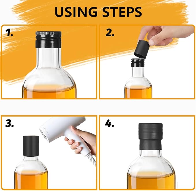 BPFY 12 Pack 3 oz Glass Small Liquor Bottles with Black Screw Caps and Heat Shrink Capsules, Empty Mini Alcohol Bottle, Whiskey Sample Bottles for Wine, Alcohol, Tequila, Bourbon