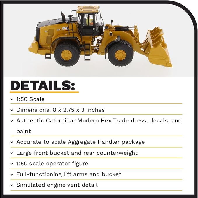 1:50 Cat 980 Wheel Loader - High Line Series by Diecast Masters - 85684