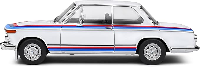 BMW 2002 Tii Turbo Evocation White – 1:18 Diecast Model by Solido – Classic Motorsport-Inspired Collectible