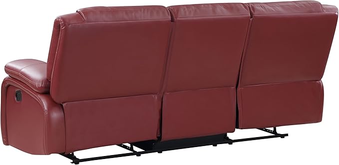 Coaster Home Furnishings Camila 3-Piece Upholstered Reclining Sofa Set Red 610241-S3