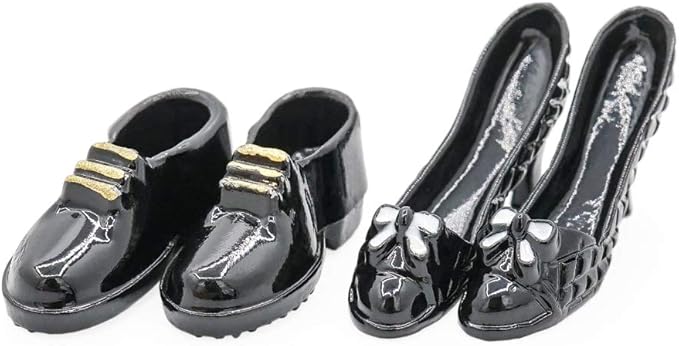 Odoria 1/12 Miniature Men Shoes and High Heels Dollhouse Decoration Accessories