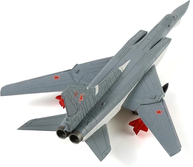 1/144 Tupolev Tu-22M Backfire Heavy Bomber Aircraft Model Russia Bomber Aircraft Model Metal Diecast Plane with Display Stand Collection Gift for Adults