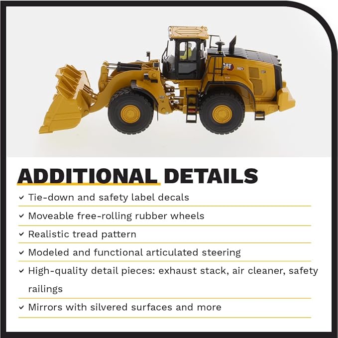 1:50 Cat 980 Wheel Loader - High Line Series by Diecast Masters - 85684