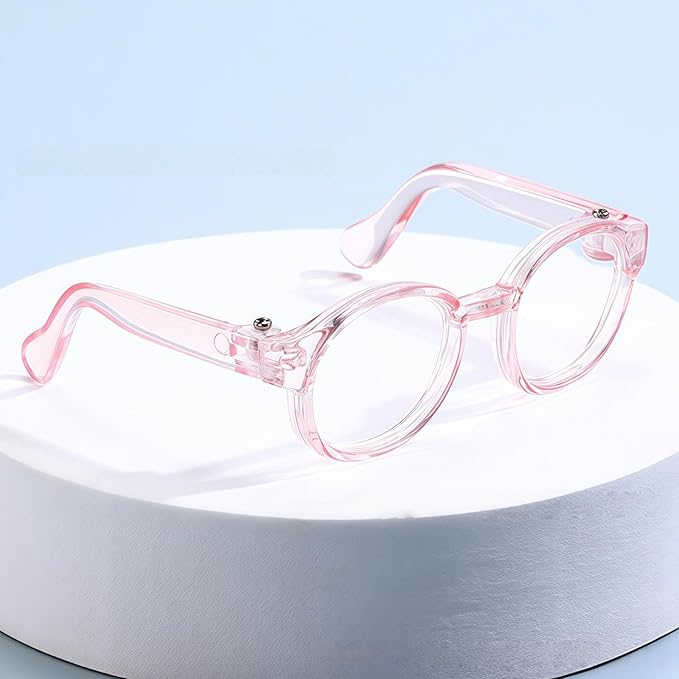 3 Pieces Doll Clothes Set Accessories, Mini Doll Canvas Sneakers Glasses Water Bottle Bag Decoration for 17cm Dolls, Mini Finger Shoes, Cute Outfit Clothing Accessory for 1st/2nd/3rd Gen Monsters Doll