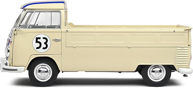 SOLIDO 1:18 Volkswagen T1 Pick UP Racer 53 Beige 1950