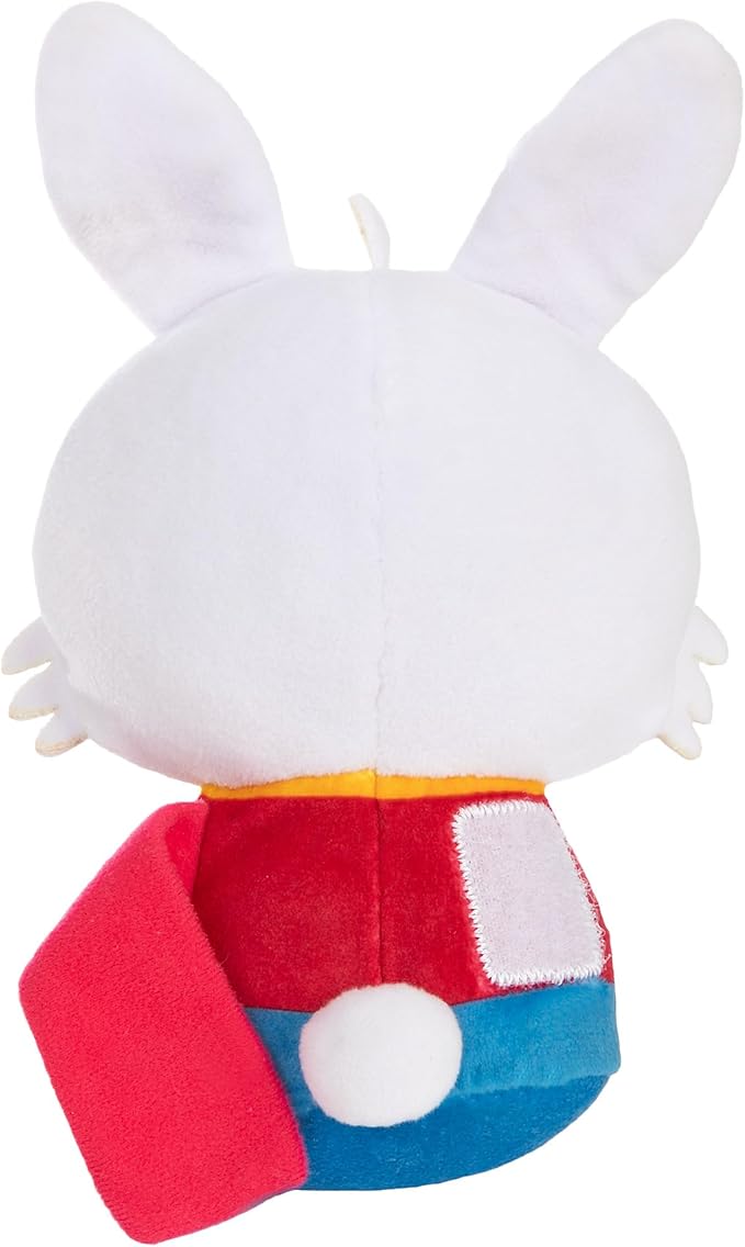 Disney Store Official Mini Mix-Its Plushies – White Rabbit - Cute Stuffed Animals - Mix & Match Detachable Hats - Hook and Loop Strap - Plush Toys for Kids and Collectors, 7 Inch