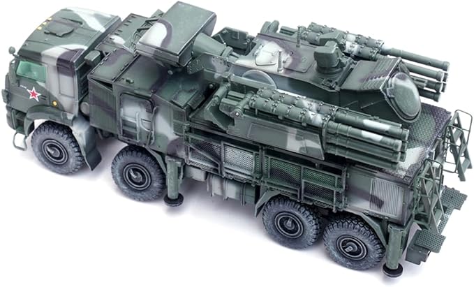 Panzerkampf | 1:72 Scale Military Diecast | Pantsir-S1 Ru Air Defense Weapon System | Tri-Colour Camouflage | Model 12216PA