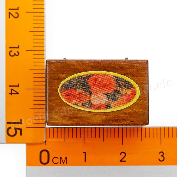 Odoria 1/12 Miniature Jewelry Box Dollhouse Decoration Accessories, A