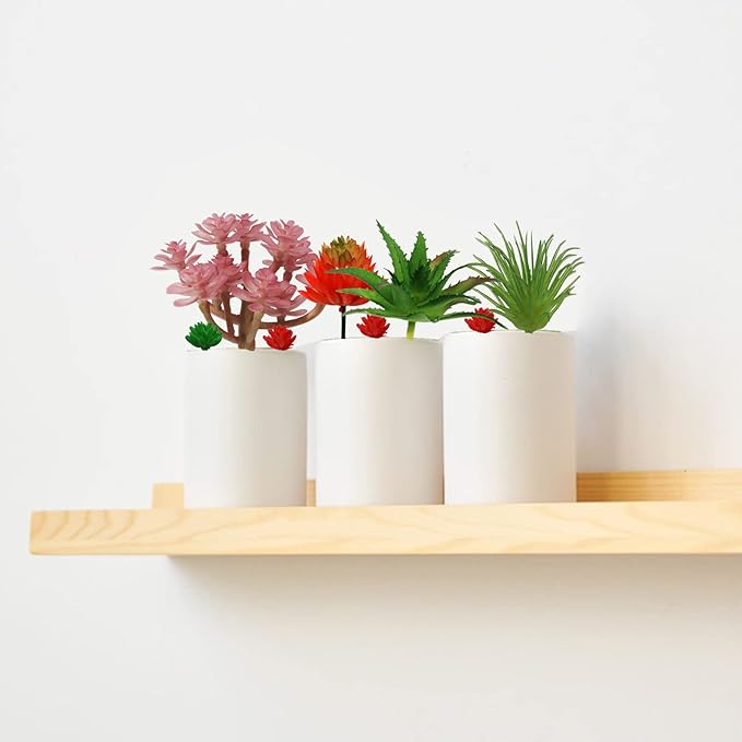 PietyPet 22pcs Colorful Fake Succulents, Mini Artificial Succulents for DIY Crafting Home Terrarium Floral Wall Garden Arrangement Office Decoration (Unpotted)