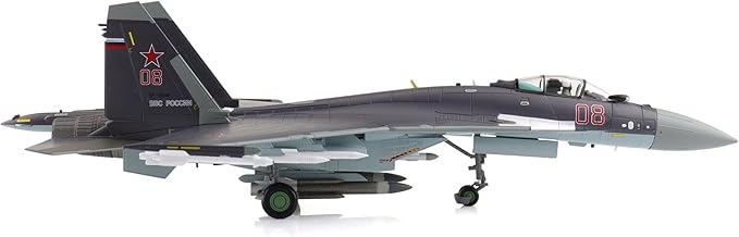 Hobby Master | 1:72 Scale Diecast Military Aircraft Replica | Su-35S Flanker E Red 03/RF-95242, 23rd IAP, 303rd DPVO, 11th Air Army, VKS | Model HA5712