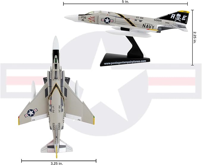 Daron Postage Stamp F4 Phantom II 1/155 Jolly Rogers VFA-84
