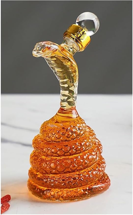 Chinese Zodiac Mini Whiskey Decanter Set of 12 with Stopper. Creative Animal Clear Glass Wine Bottle Miniature Liquor Dispenser for New Year (Size : 125ml x 12)