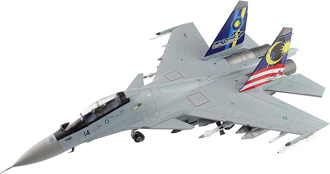 Hobby Master | 1:72 Scale Diecast Military Aircraft Replica | Su-30MKM M52-14, TUDM, Lima 2013 | Model HA9508