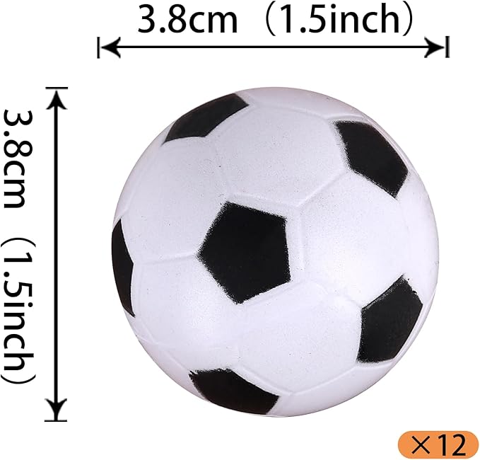 Rsstarxi 12 Pack 3D Soccer Cupcake Toppers Soccer Party Decorations Football Ball Cake Toppers for Sports Theme Baby Shower Kids Birthday Party Cake Decorations