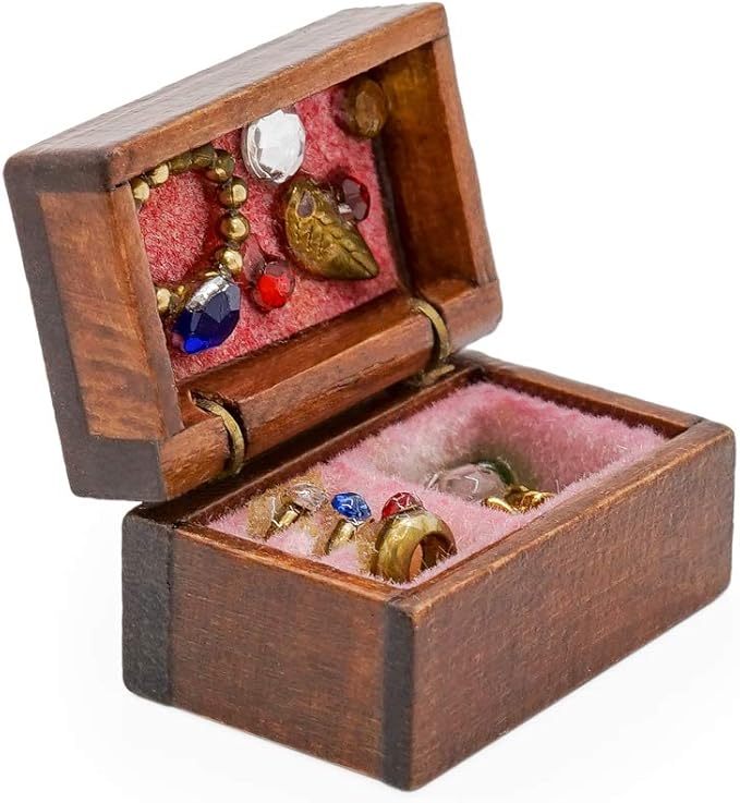 Odoria 1/12 Miniature Jewelry Box Dollhouse Decoration Accessories, A