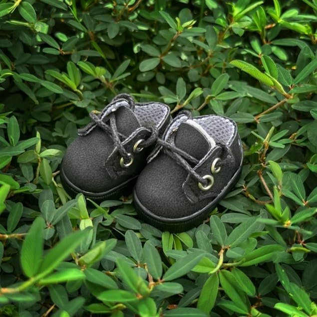 Compatible with Labubu Doll Shoes for 17cm Doll,Shoes Used for Labubu Accessories (DB-Black)