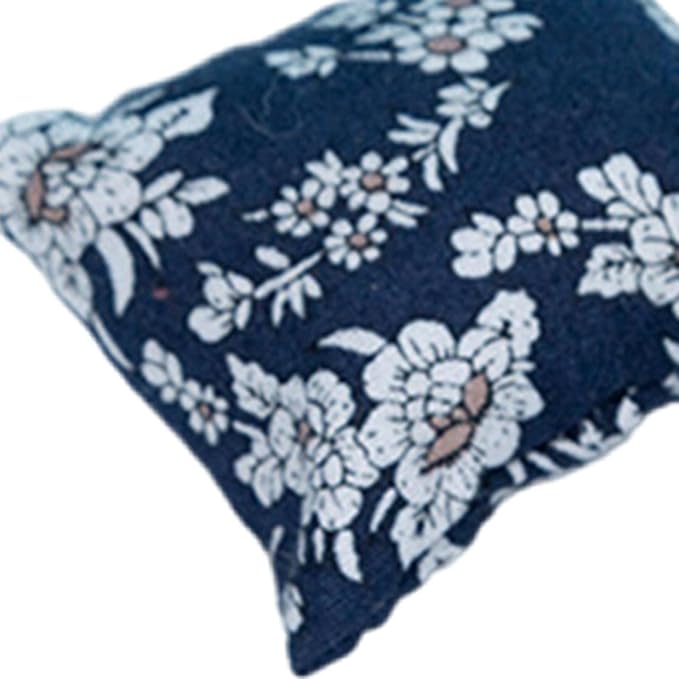 4Pcs Dollhouse Sofa Accessories for Miniature Settings, Blue Floral