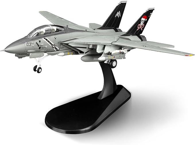 HANGHANG 1/100 Military Model Plane F14B VF-103 Tomcat (Christmas Version) Alloy Fighter Plane Model Model Airplane for Collection and Gift