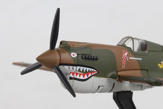 Daron Worldwide Trading P-40 Warhawk Hell's Angels 1:90 Vehicle, Brown , Black, Medium