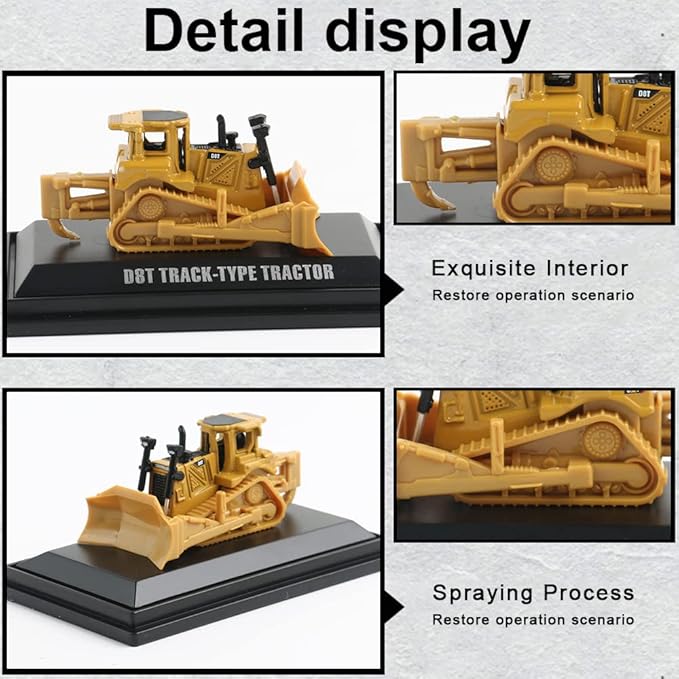EROCK 1:160 N Scale Alloy Construction Vehicles - 1 Pcs, Die Cast Mini Construction Truck Toys, Engineering Vehicle Model for N Scale Railroad, Train Set, Collection, Age 8+