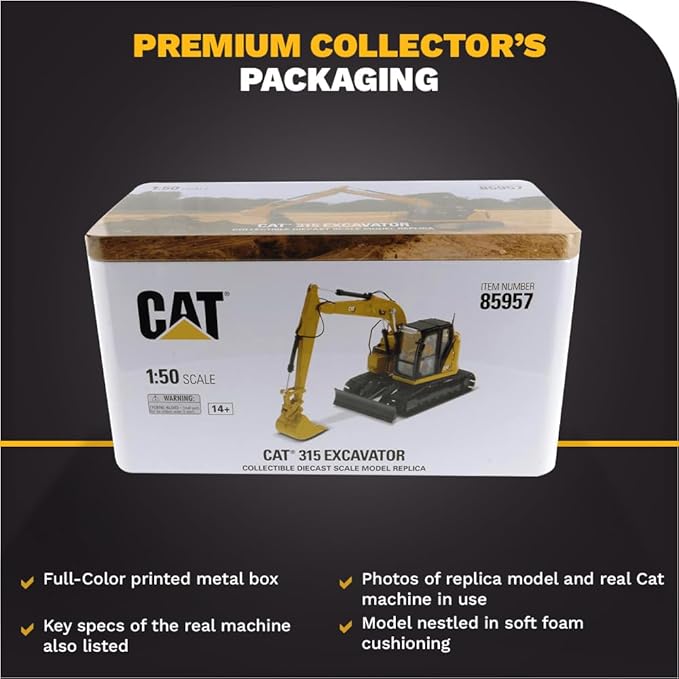 1:50 Caterpillar 315 Hydraulic Excavator - 85957 - High Line Series by Diecast Masters