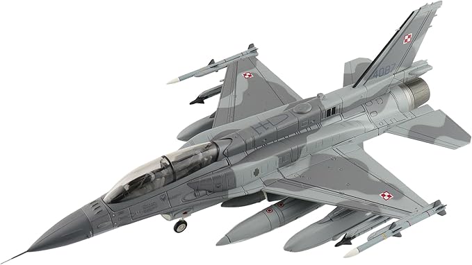 Hobby Master | 1:72 Scale Diecast Military Aircraft Replica | F-16D Polish Air Force Red Flag 4087, 31. Baza Lotnictwa Taktycznego, Alaska, June 2012 | Model HA38041