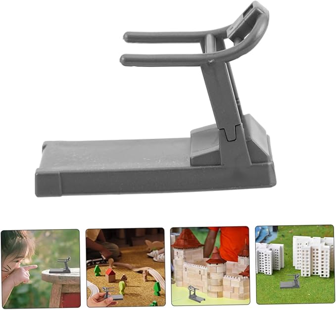 BESPORTBLE Miniature Fitness Equipment Model 1.96In Dollhouse Gym Accessories for Creative Indoor Micro Scene Decoration with Treadmill and Workout Decor