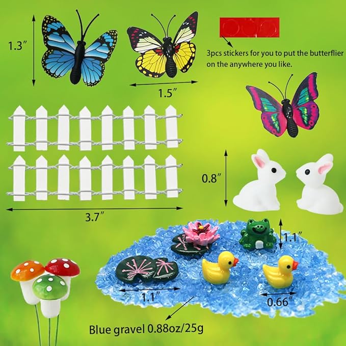 BangBangDa Miniature Fairy Garden Accessories - Fairies Gnome Figurines Statue Set Indoor Outdoor Garden Decoration Birthday Gardening Gifts for Girl Boy Mother Girlfriend