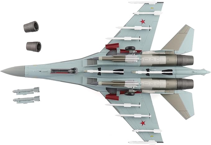 Hobby Master | 1:72 Scale Diecast Military Aircraft Replica | Su-35S Flanker E Red 03/RF-95242, 23rd IAP, 303rd DPVO, 11th Air Army, VKS | Model HA5712