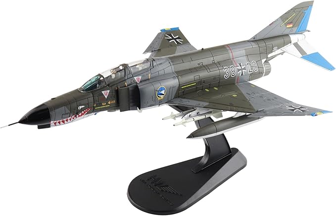 Hobby Master | 1:72 Scale Diecast Military Aircraft Replica | F-4F Phantom II 38+20, JG 74 "Molders, 1982 | Model HA19097