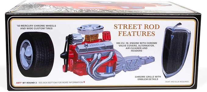AMT 1934 Ford 5-Window Coupe Street Rod 1:25 Scale Model Kit