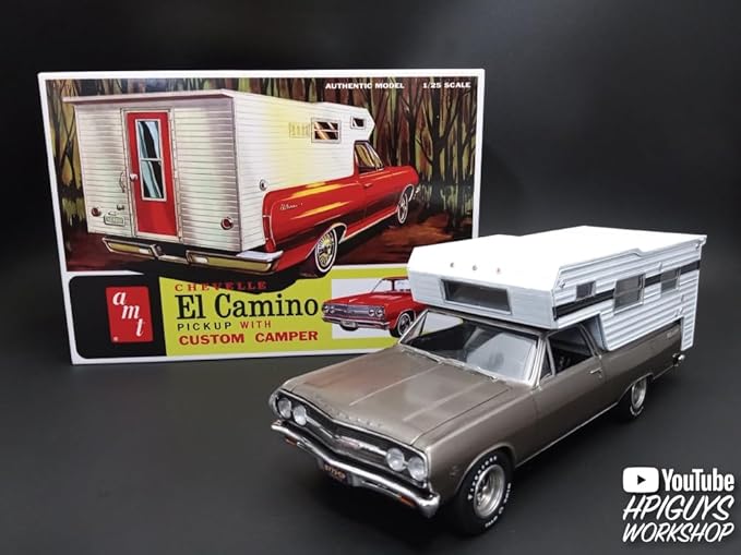 AMT 1965 Chevy El Camino w/Camper 1:25 Scale Model Kit