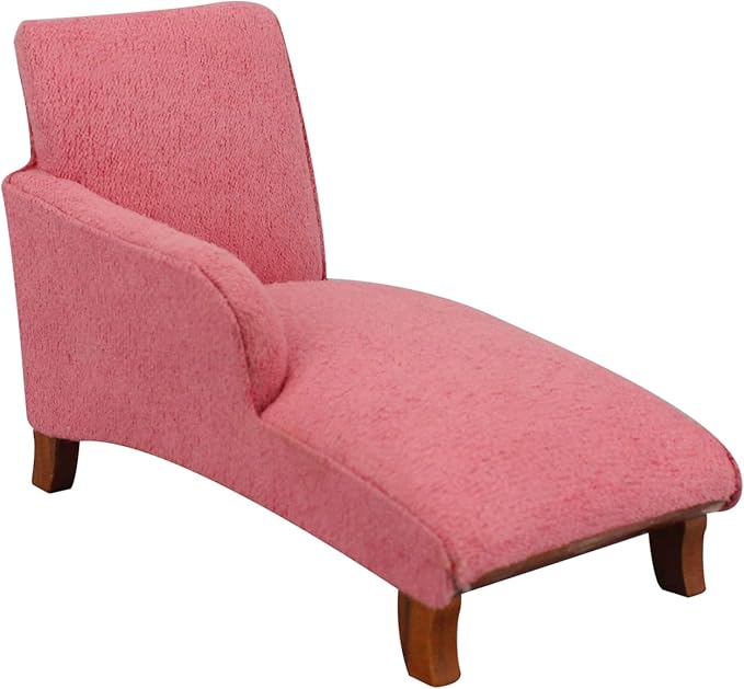 Meirucorp Miniature Dollhouse 1/12 Scale Sofa Watermelon Color Fabric Couch