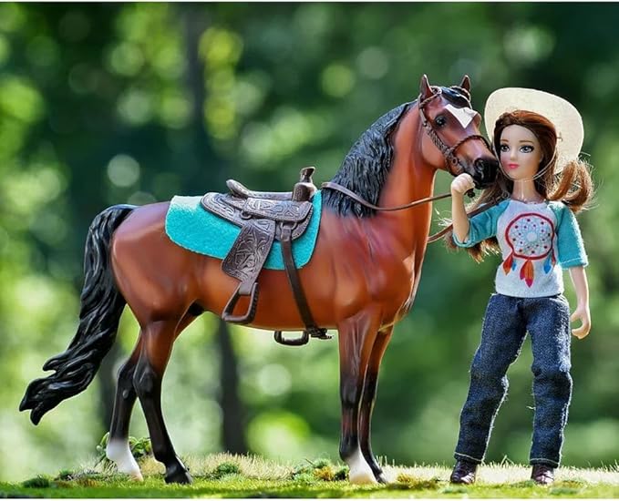 Breyer Freedom Series (Classics) Natalie Cowgirl Doll | 5 Piece Doll and Accessory Set | 1:12 Scale | Model #62025 ,7 inches