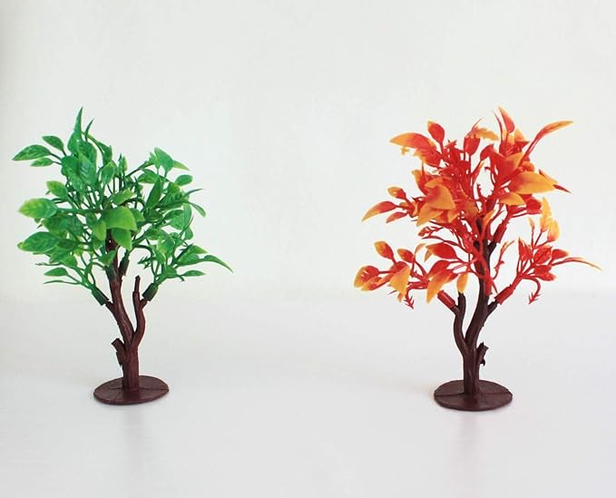 Upgrade Trees Cake Decorations, OrgMemory Model Trees with Bases, (19pcs, 3"-5.5"/7.5-14 cm), Ho Scale Trees, Diorama Supplies for Crafts or Cake Decorations
