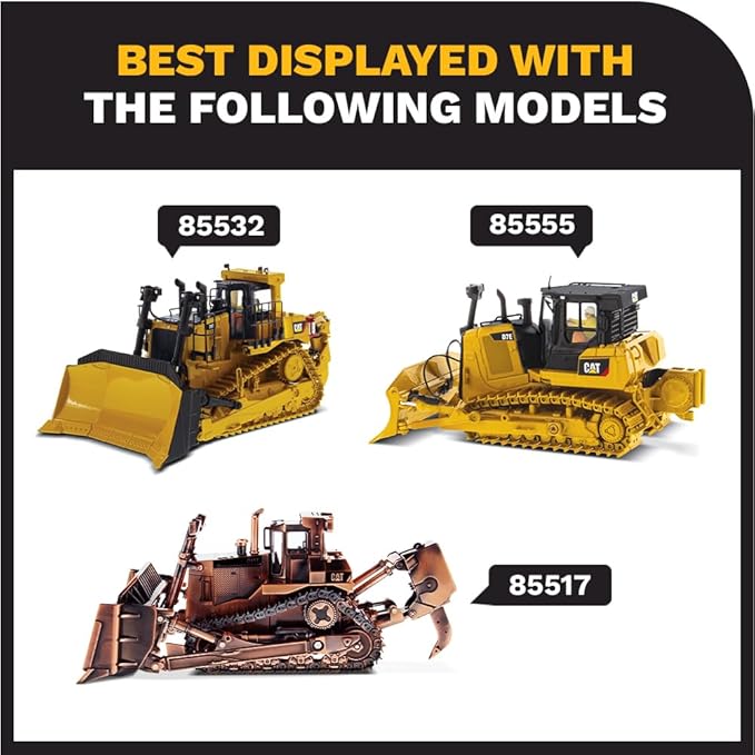Diecast Masters CAT Caterpillar D6 XE LGP Track Type Tractor Dozer with VPAT Blade and Operator High Line Series 1/50 Diecast Model 85554