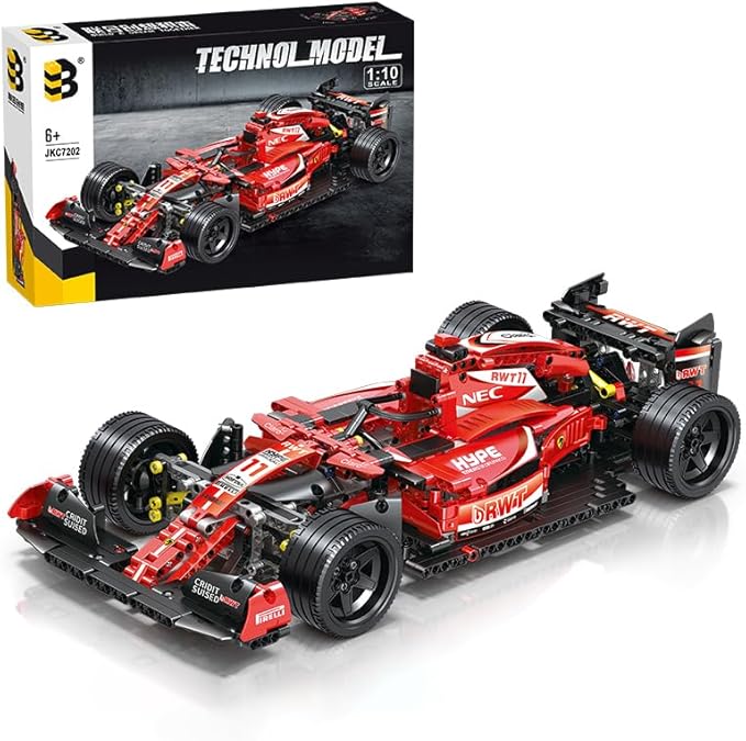 XIU AM24 Formula 1 Racing Car Building Set, 1:10 Collectible Set for Adults, Compatible with Lego,Authentically Detailed Build and Display Model for Home or Office Décor (1150 PCS)